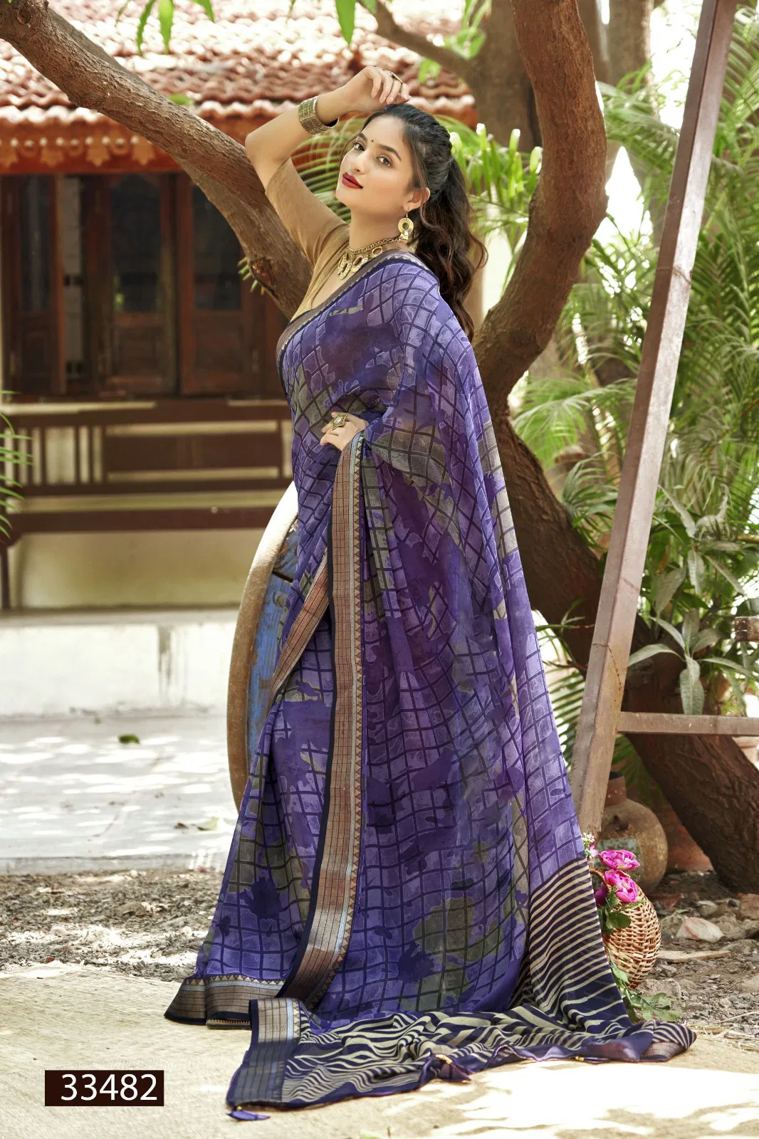 Jiya Vol 23 By Vallabhi Moss Georgette Printed Wholesale Saree In India